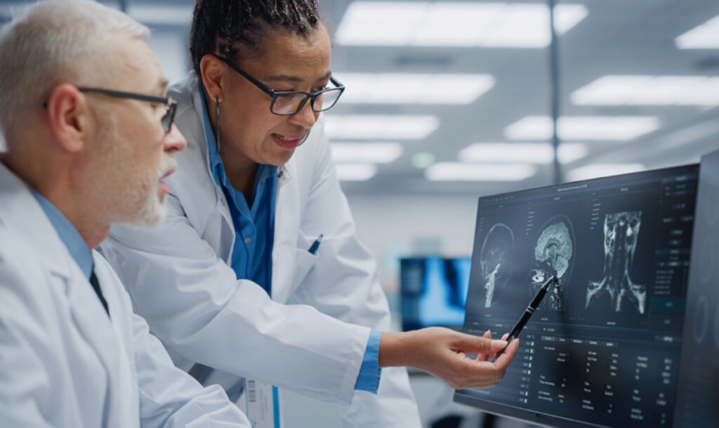 Doctors reviewing imaging