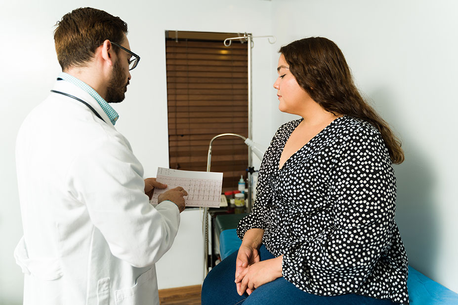 Patient being screened for a trial