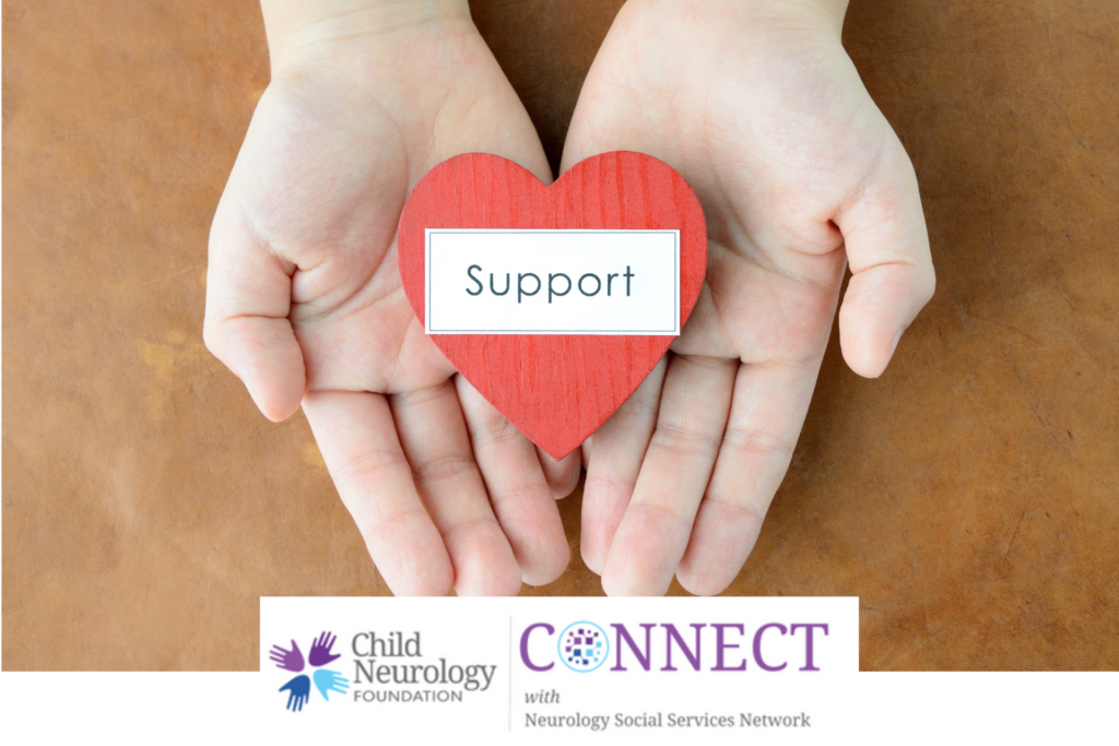 Image of hands with heart and word Support