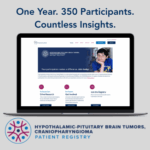 Image of home page of patient registry
