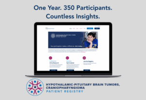 Image of home page of patient registry