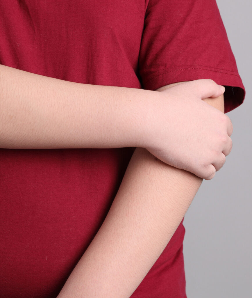 close up of persons torso