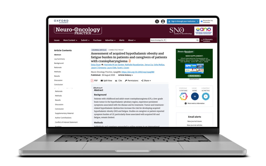 Screen shot of publication